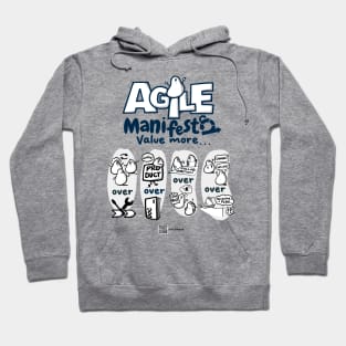 Agile manifesto - Potatoes version no BG Hoodie